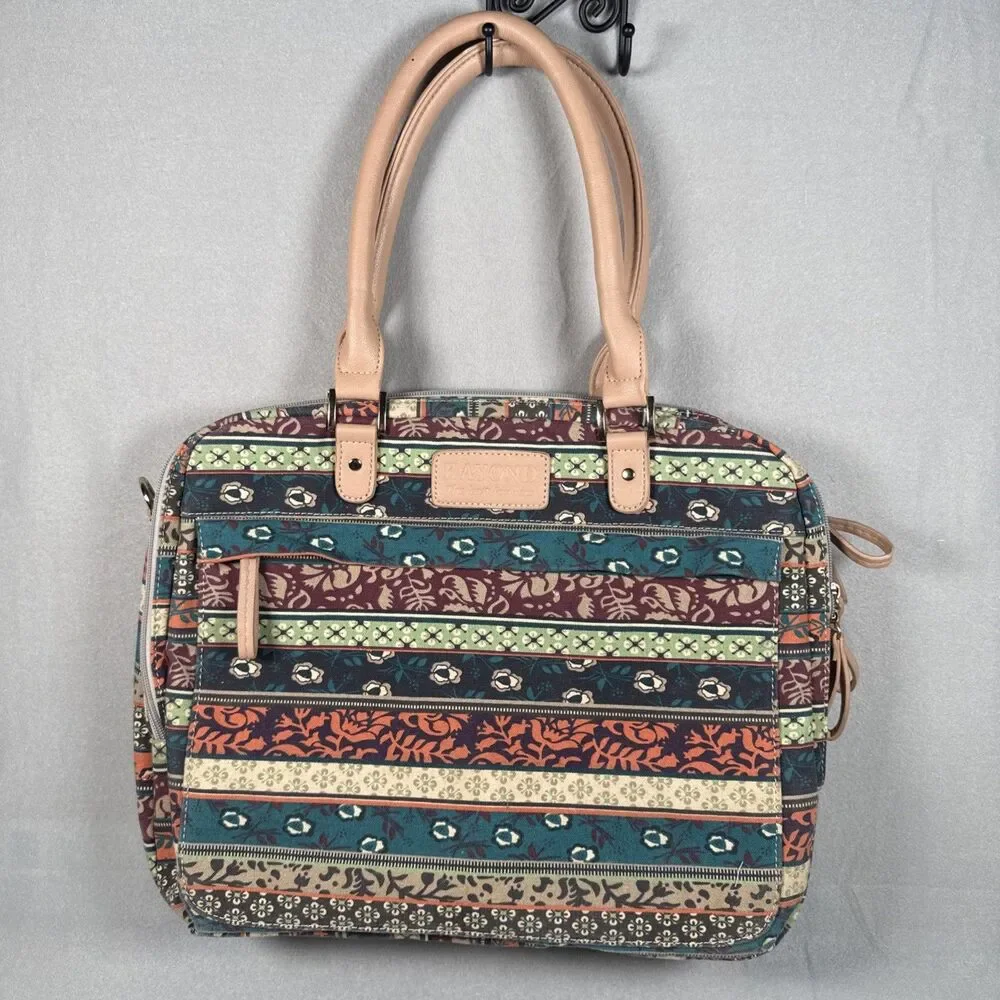 KAYOND Laptop carry bag shoulder strap Multi floral print